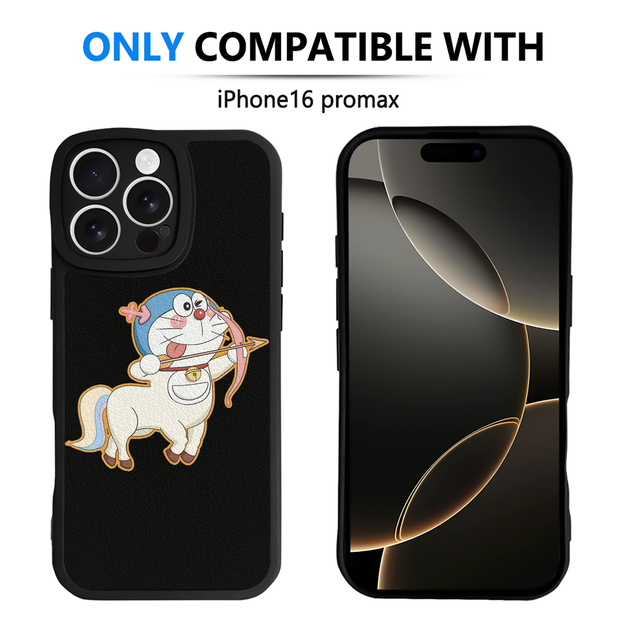 （画像用） ドラえもん Doraemon 【iPhone 16シリーズ対応】シリコンスマホケース（レザー調） 材質：シリコン